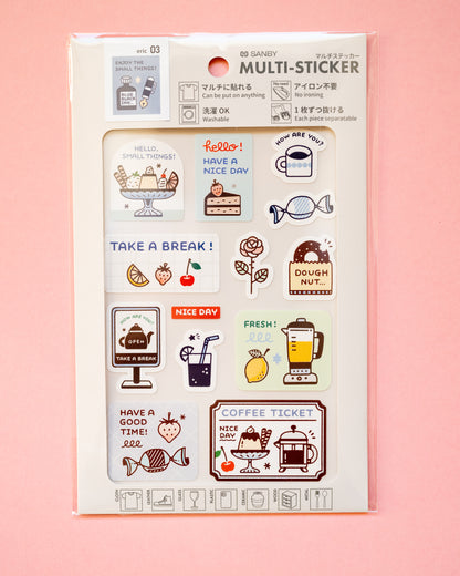 Stickers adhésifs polyvalents – Sanby Multi Stickers Eric Small Things (4 designs au choix)