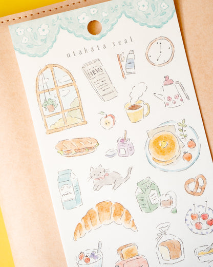 Utakata Seal Morning House Stickers