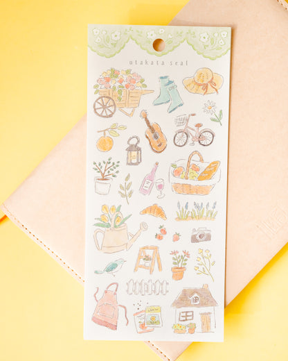 Stickers Maison Utakata Seal Garden