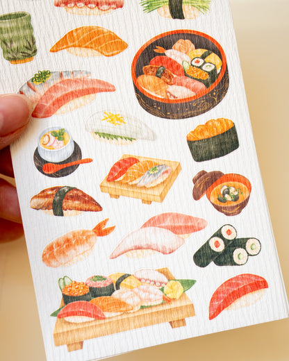 Sushi Iroha Seal Stickers