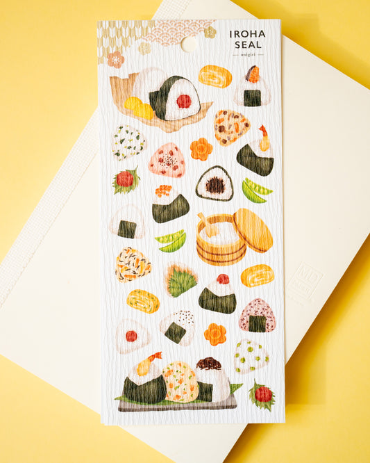 Onigiri Iroha Seal Stickers