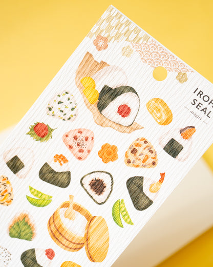 Onigiri Iroha Seal Stickers