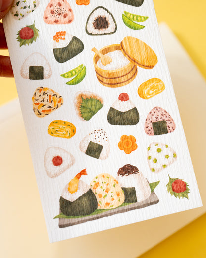 Onigiri Iroha Seal Stickers