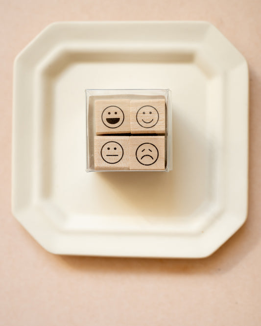 Set of 4 Emotions stamps