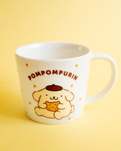 Mug en porcelaine Sanrio – Pompompurin et son cookie