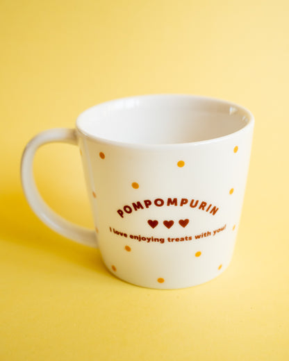 Mug en porcelaine Sanrio – Pompompurin et son cookie