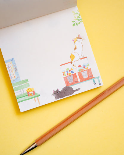 Bloc-notes Mochi & Azuki Confiserie rétro Nekorobi