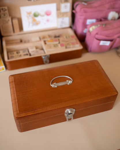 Boîte pour Organiser votre Papeterie Toga Wood Classiky Desk Tools Box