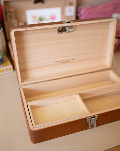 Boîte pour Organiser votre Papeterie Toga Wood Classiky Desk Tools Box