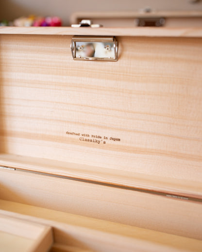 Boîte pour Organiser votre Papeterie Toga Wood Classiky Desk Tools Box