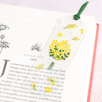 Marque-page transparent Mimosa Hontowatashi Furukawa Paper