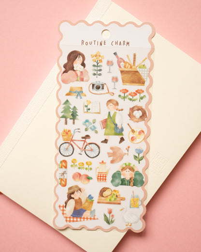 Stickers Routine Charm Pique-nique