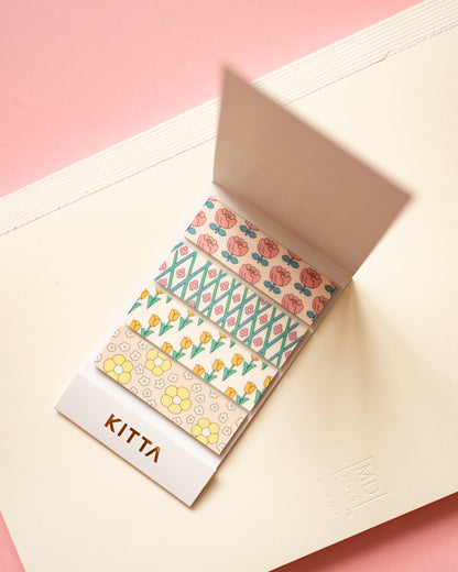KITTA Flowers Pre-cut Masking Tape Booklet