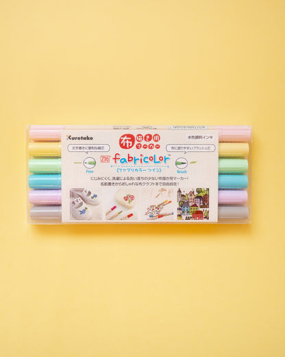 Lot de 6 Marqueurs Feutres à Double Pointe Pastel ZIG Fabricolor