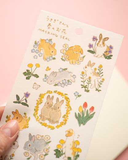 Spring Rabbit Stickers