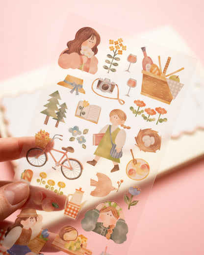 Stickers Routine Charm Pique-nique