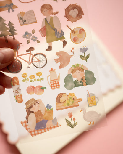 Stickers Routine Charm Pique-nique