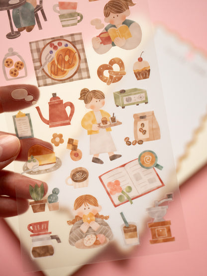 Stickers Routine Charm Café