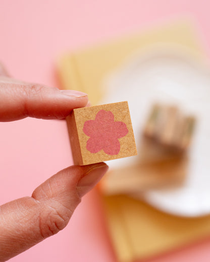 Tampons Fleur de Cerisier Sakura Feuilles Pétale Akane (6 tampons)