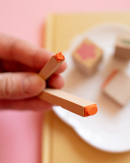 Tampons Fleur de Cerisier Sakura Feuilles Pétale Akane (6 tampons)