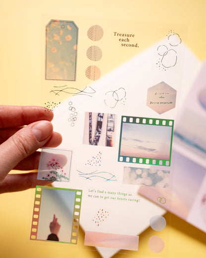 Pink Moments Collage Stickers
