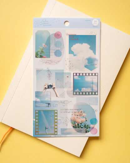 Stickers Collage Moments Bleu