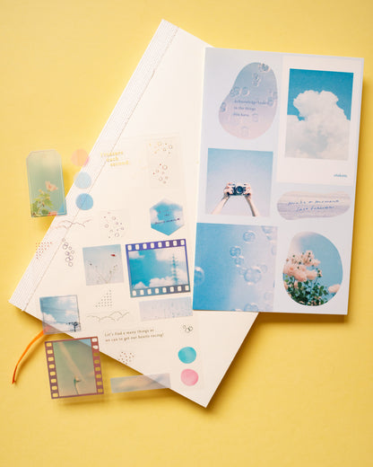 Stickers Collage Moments Bleu
