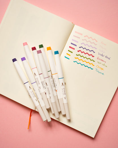 Feutre Pinceau Double Pointe Shikiori Sailor (plusieurs coloris au choix)