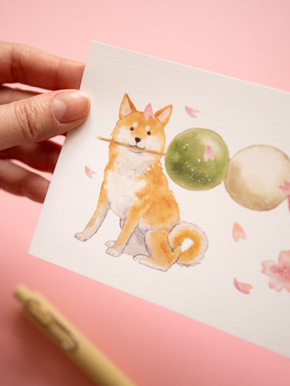 Carte Shiba Dango et Sakura