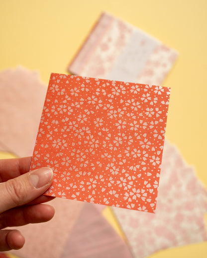 Papier à Origami ou Scrapbooking Sakura