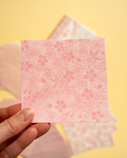 Papier à Origami ou Scrapbooking Sakura