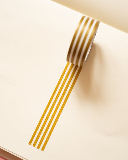 Golden Stripes Masking Tape 