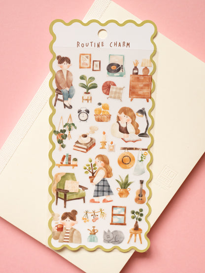 Stickers Routine Charm Maison