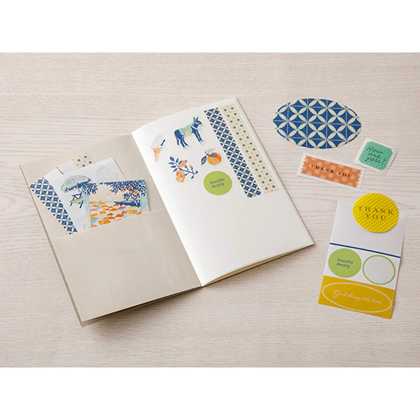 Carnet pour Stocker et Organiser ses Stickers｜Sticker Book Midori Gris
