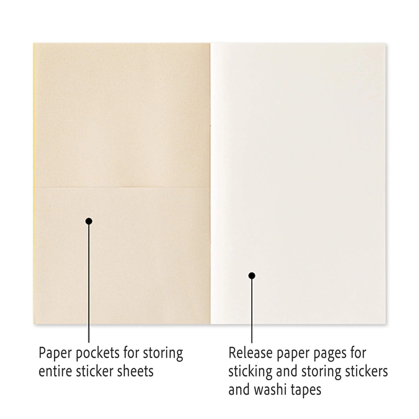 Carnet pour Stocker et Organiser ses Stickers｜Sticker Book Midori Gris