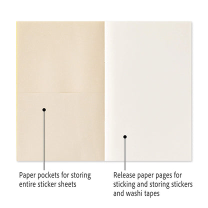 Sticker Book for Storing and Organizing Your Stickers | Midori Grey Sticker Book