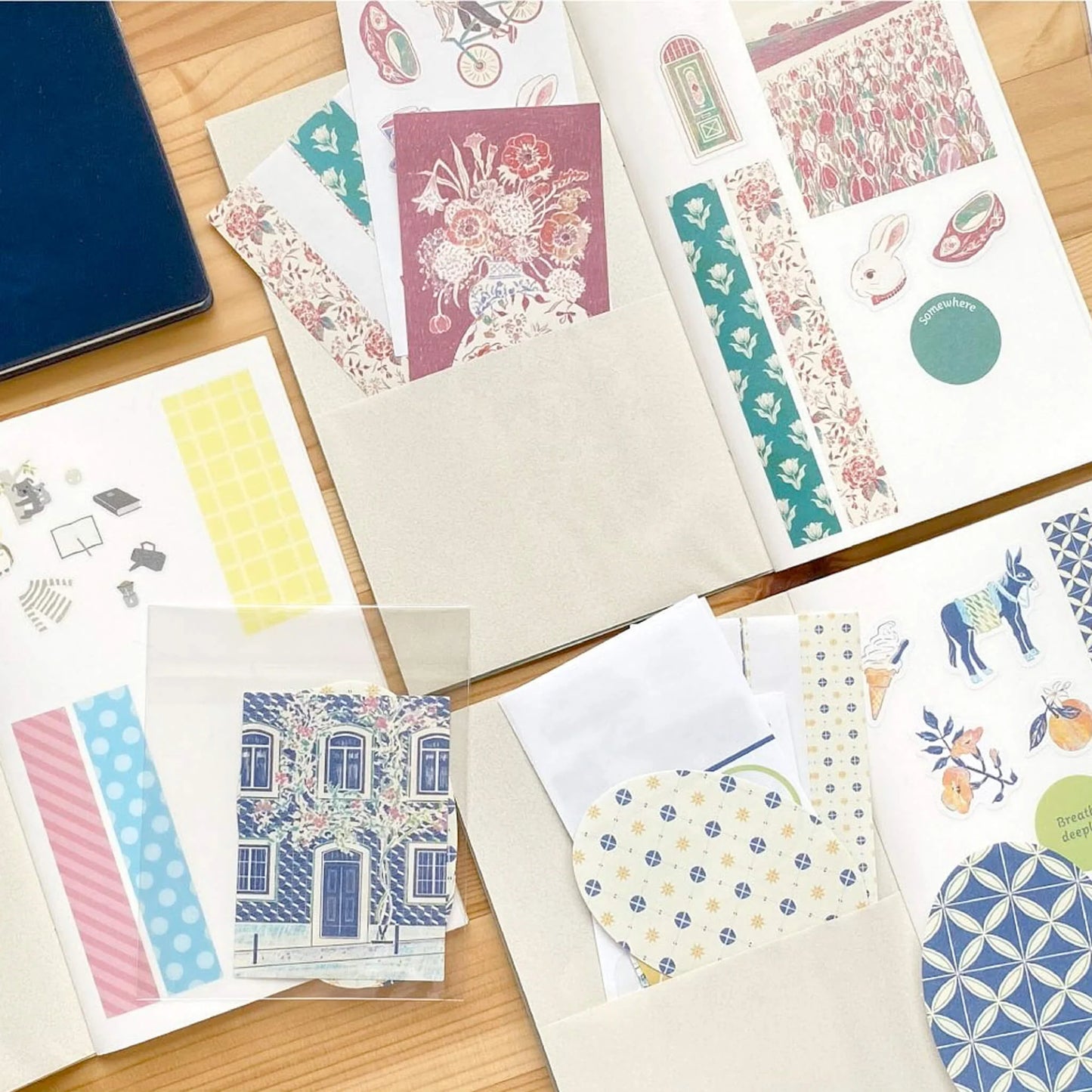 Carnet pour Stocker et Organiser ses Stickers｜Sticker Book Midori Gris