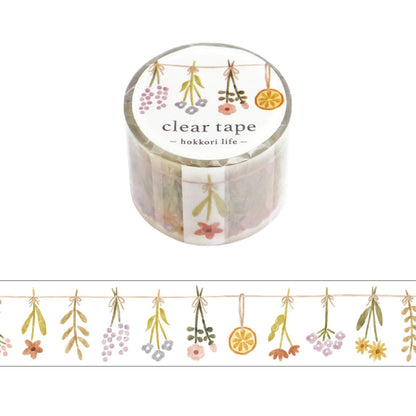 Clear Tape Hokkori Life Dried Flowers Mindwave