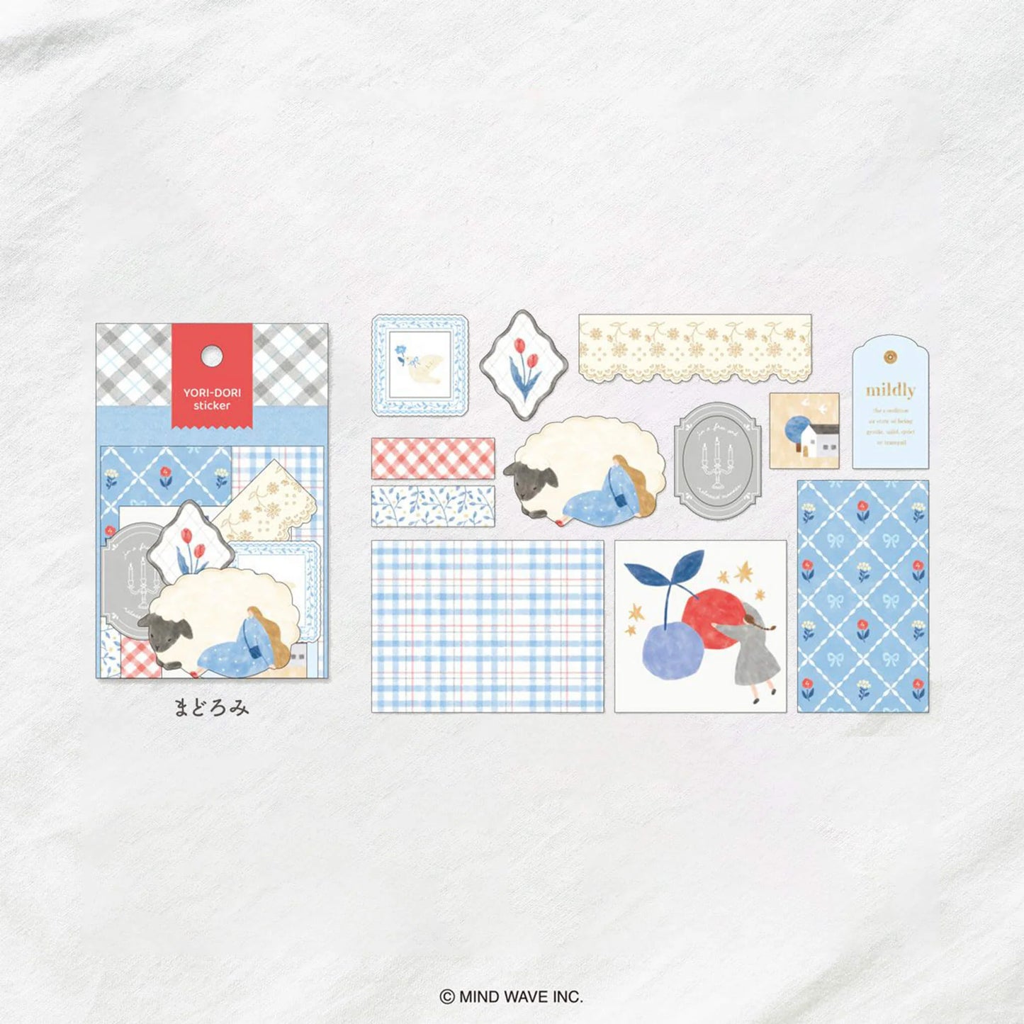 Yori Dori Flakes Stickers Dozing Mindwave