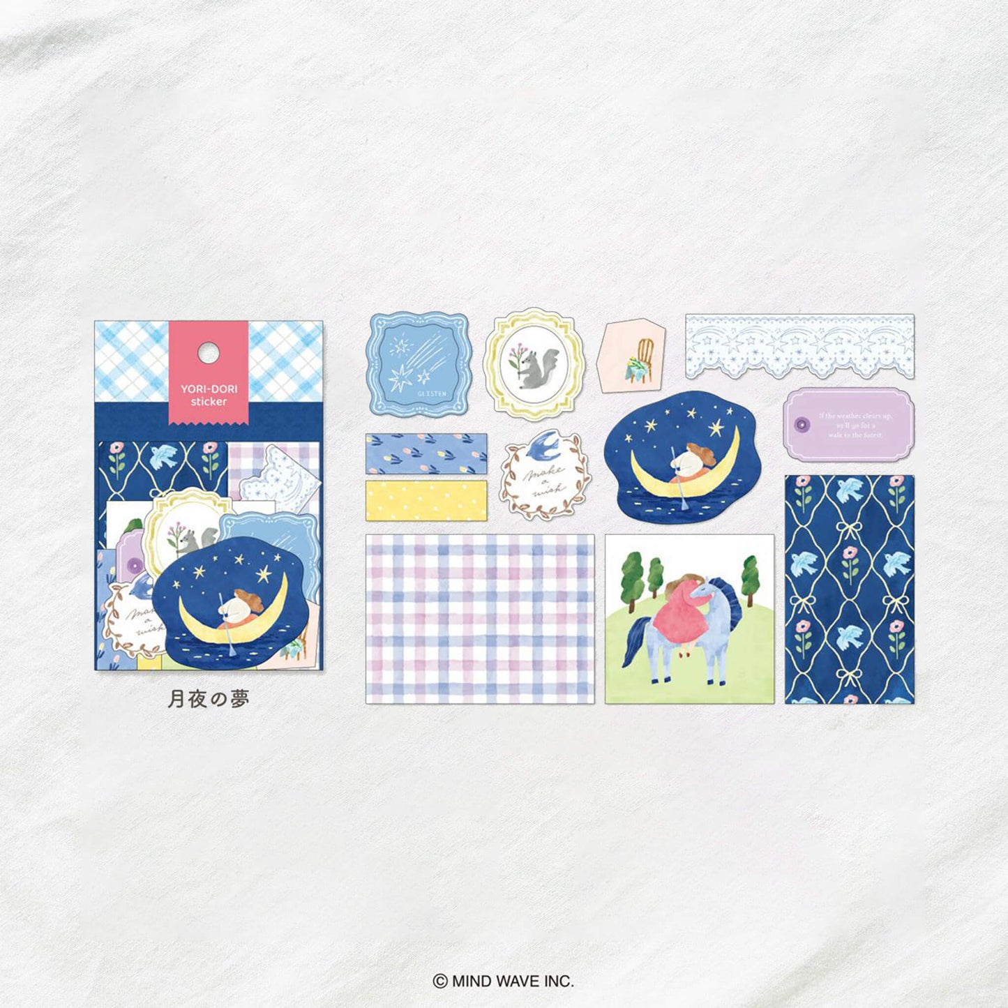 Yori Dori Flakes Stickers Moonlight Dream Mindwave