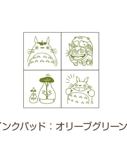 Ensemble de mini tampons Totoro Chat Bus