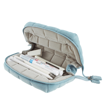 Kokuyo Mococo Quilted Pencil Case (3 colors to choose from)