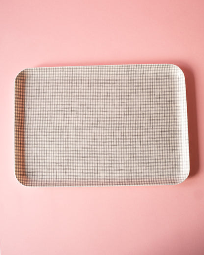 Plateaux en lin taille M Fog Linen Work (3 motifs au choix)