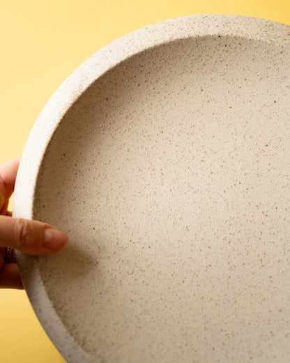 Large Textured Cierto Plate