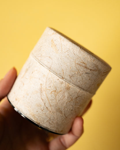 Boîtes à Thé Japonaise en Métal et Papier Washi  (3 coloris)