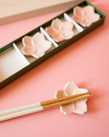 Set of 5 Sakura Miyama Chopstick Rests