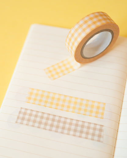 Yellow Vichy Masking Tape