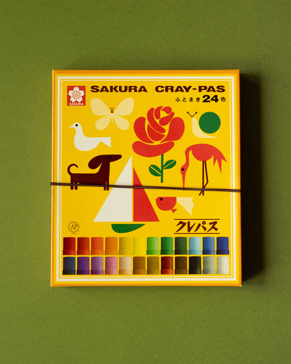 Pastels à l'huile 24 couleurs Sakura Cray-Pas