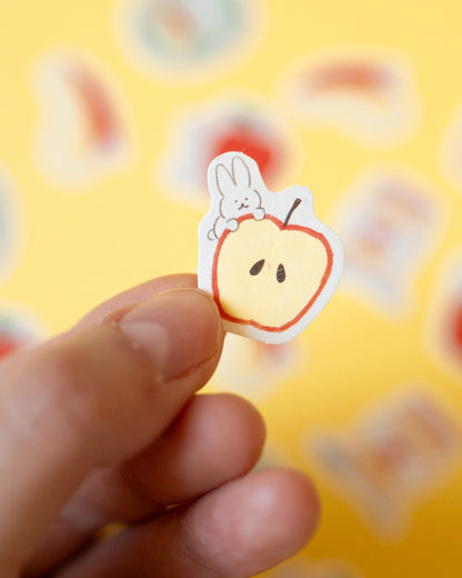 Washi Flakes Lapins et Pommes