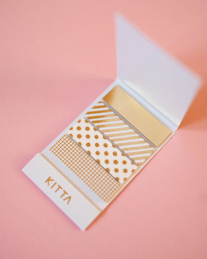 KITTA Gold Pre-Cut Masking Tape Booklet